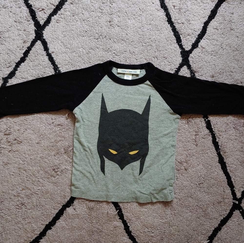 Junk Food Clothing Raglan Batman shirt! 18m
